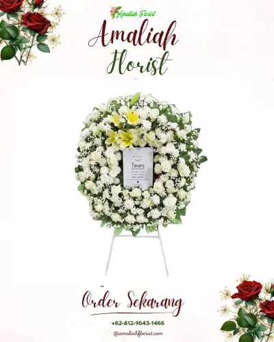 Krans Bunga Duka Cita di Sikasur